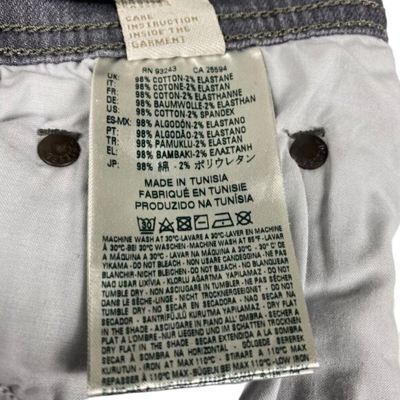 Diesel Men's Tepphar R050G Slim Carrot Stretch Denim Jeans Grey US 26 X 32 - Picture 13 of 15